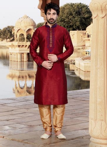 Designer Maroon Kurta Payjama