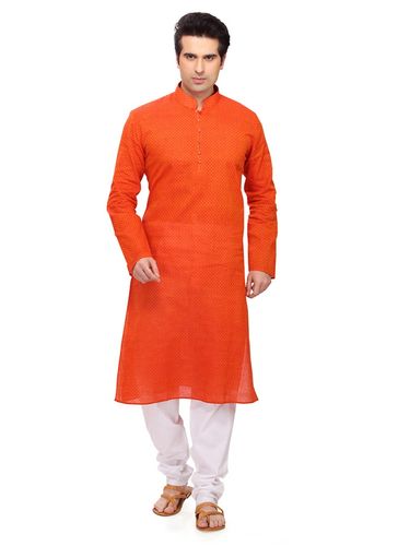 Orange Resplendent Kurta Payjama