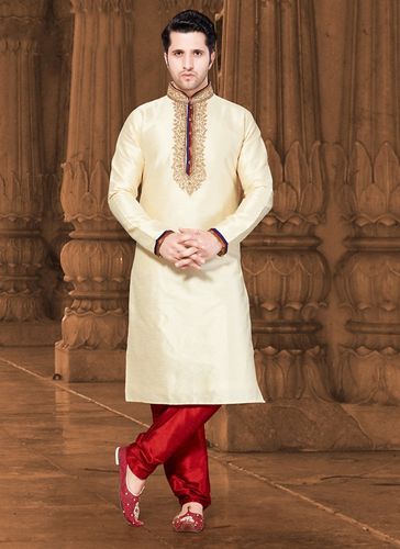 Fabulous Cream Color Kurta Payjama
