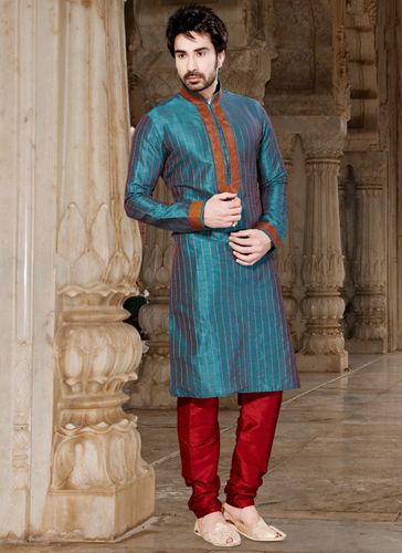 Blue Ethnic Kurta Payjama