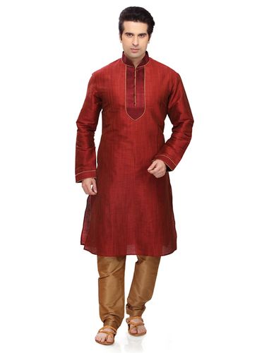 Sun Shine Red Kurta Payjama