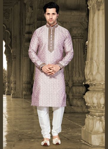 Lavender Color Festive Kurta Payjama