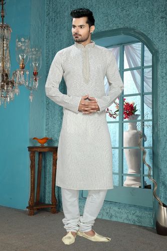Classy Grey Color Kurta Payjama