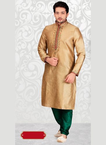 Mens Ethnic Beige Kurta Payjama