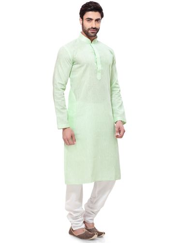 Vibrant Green Color Embroidery Kurta Payjama