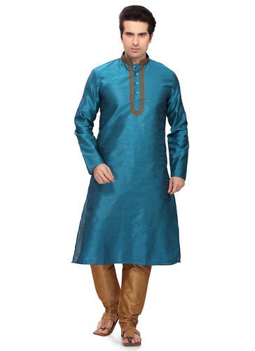 Rich Look Blue Color Kurta Payjama