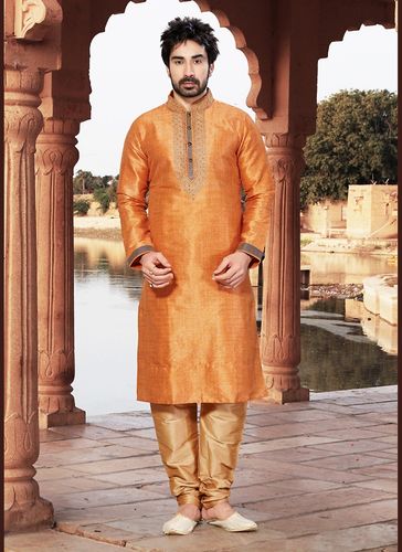 Impressive Orange Kurta Payjama