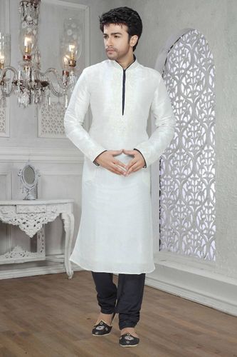 White Ethnic Kurta Payjama