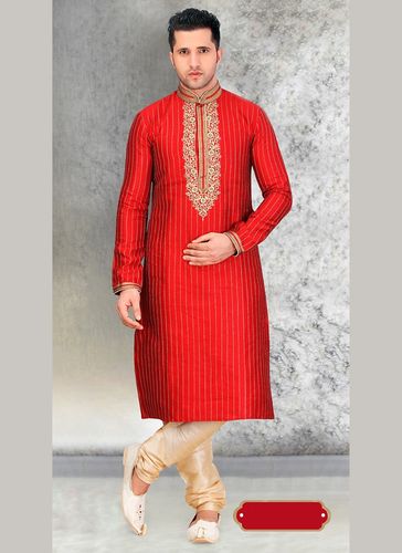 Ethnic Red Color Kurta Payjama