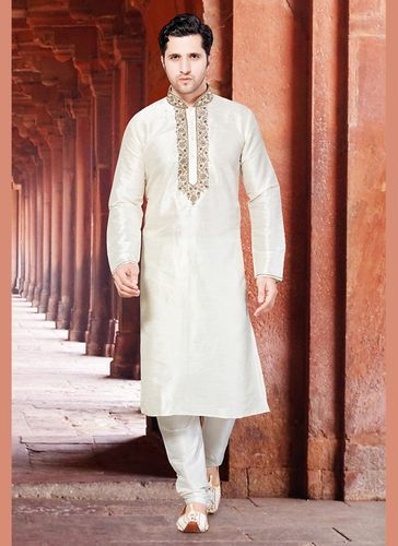 White Color Elite Kurta Payjama