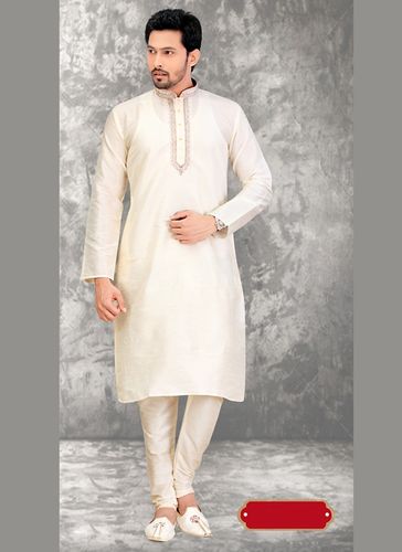 Cream Color Heavy look Kurta Payjama