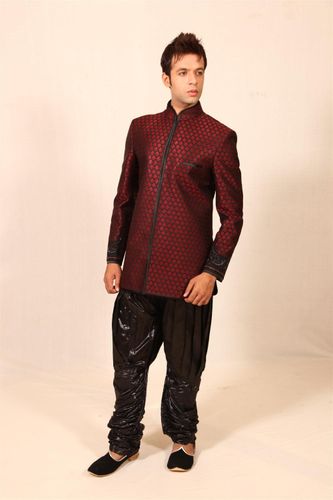 Modern Maroon Indowestern Sherwani BL1014