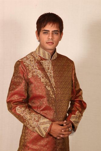 Majestic Maroon Indowestern SherwaniBL1016