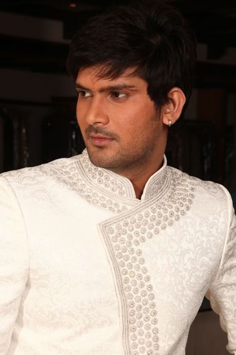 Sparkling White Indowestern Sherwani BL1007