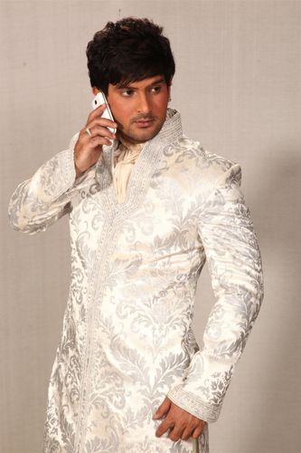 Designer White Indowestern Sherwani BL1012