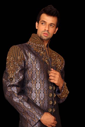 Flamboyant Purple Indowestern Sherwani BL1005