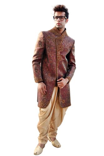 Modern Style Maroon Sherwani BL2022