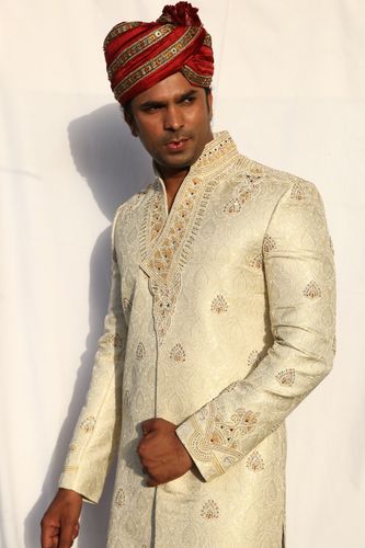 Stand Collar Vneck Style Sherwani BL2021