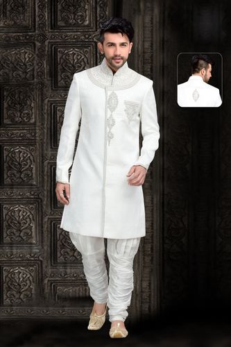 Mens Tantalizing Chinese Collar Royal Sherwani