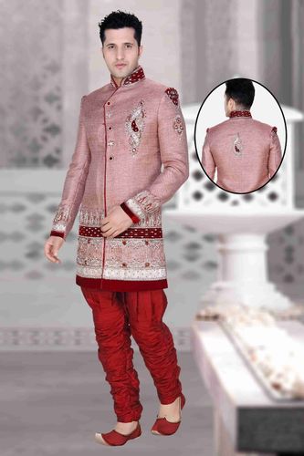 Enriching Your Lookpink Color Royal Sherwani
