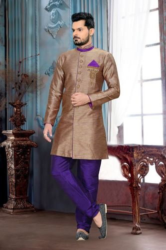 Marvelous Look Brownroyal Sherwani For Ethnic Look