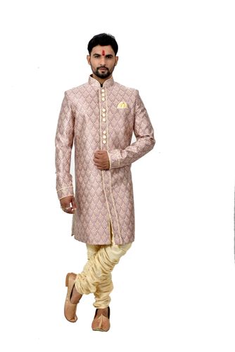 Multi Dupiondohrabrocadesilk Indowestern Sherwani