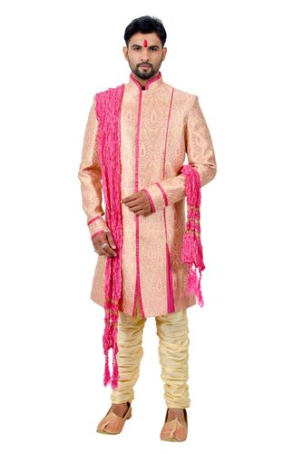 Multi Fancytehrabrocadesilk Indowestern Sherwani