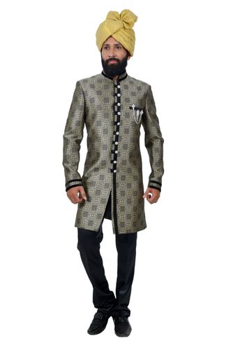 Multi Artbrocadesilk Indowestern Sherwani