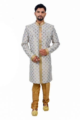 Multi Cottanbrocadesilk Indowestern Sherwani