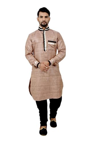 Desertsand Cottansilk Kurta Pajama
