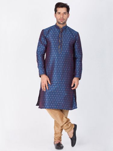 Beautiful Blue Cotton Kurta Payjama