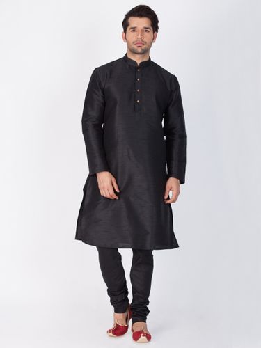 Online Wedding Collection Black Kurta Payjama For Men