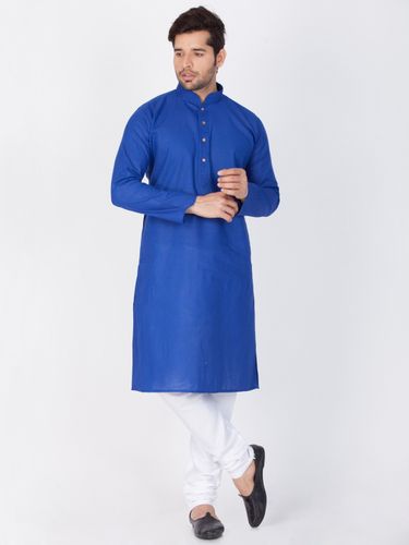 Men Royal Blue Kurta Payjama