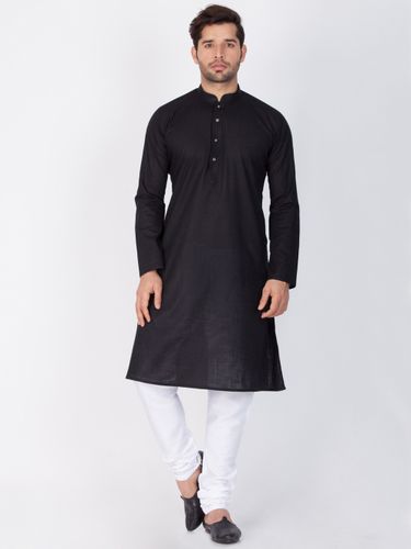 Online Trendy Look Black Kurta Payjama