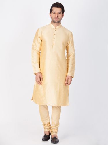 Bright Golden Online Kurta Payjama For Men
