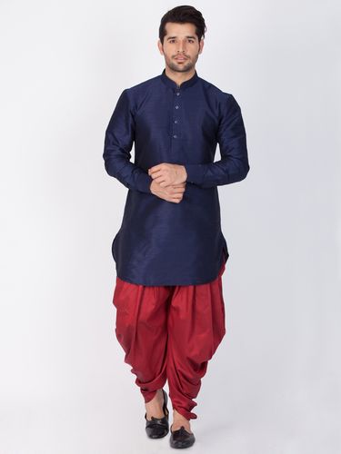 Luxurious Look Online Blue Kurta For Men