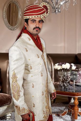 Modern Groom Golden Sherwani BL2028