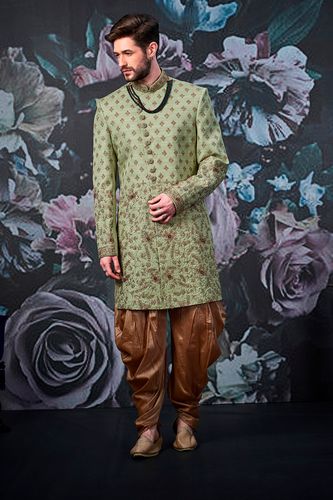 Latest Designer Pista Wedding Sherwani