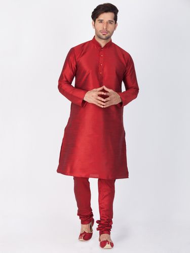 Beautiful Maroon Kurta Pajama For Men