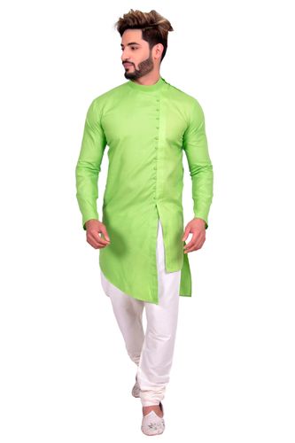 Spring Green Modern Indo Western Sherwani