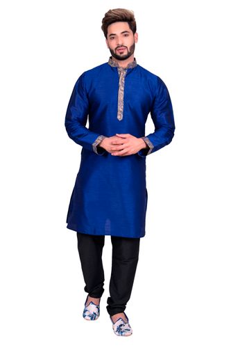 Blue Trendy Look Silk Kurta Set