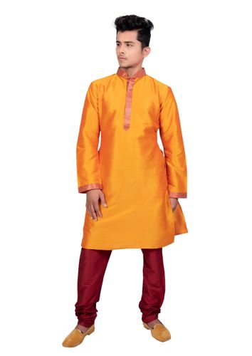 Haldi Ceremony Silk Kurta Set