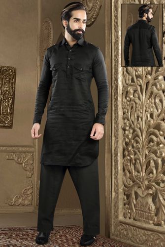 Ideal Black Pathani Suit