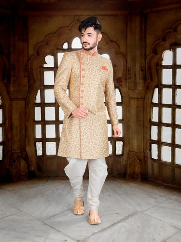 Significant Multicolor Embroidered Indo Western Sherwani