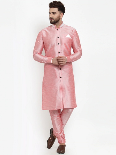 Light Pink Silk Kurta Pyjama
