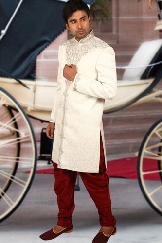 Elegant White Sherwani BL2030