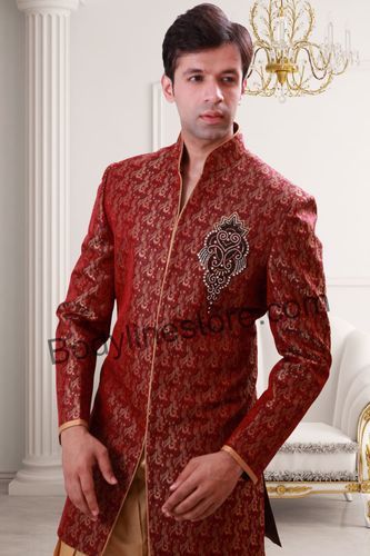Maroon Indo Western Sherwani BL1070