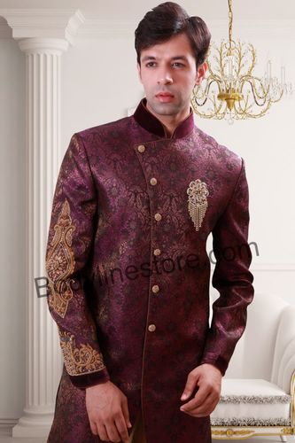 Purple Indo Western Sherwani BL1072
