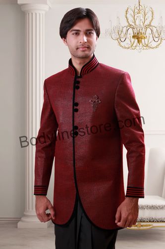 Burgundy Indo Western Sherwani BL1075