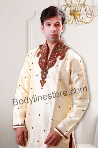 Cream Kurta Pajama BL4039